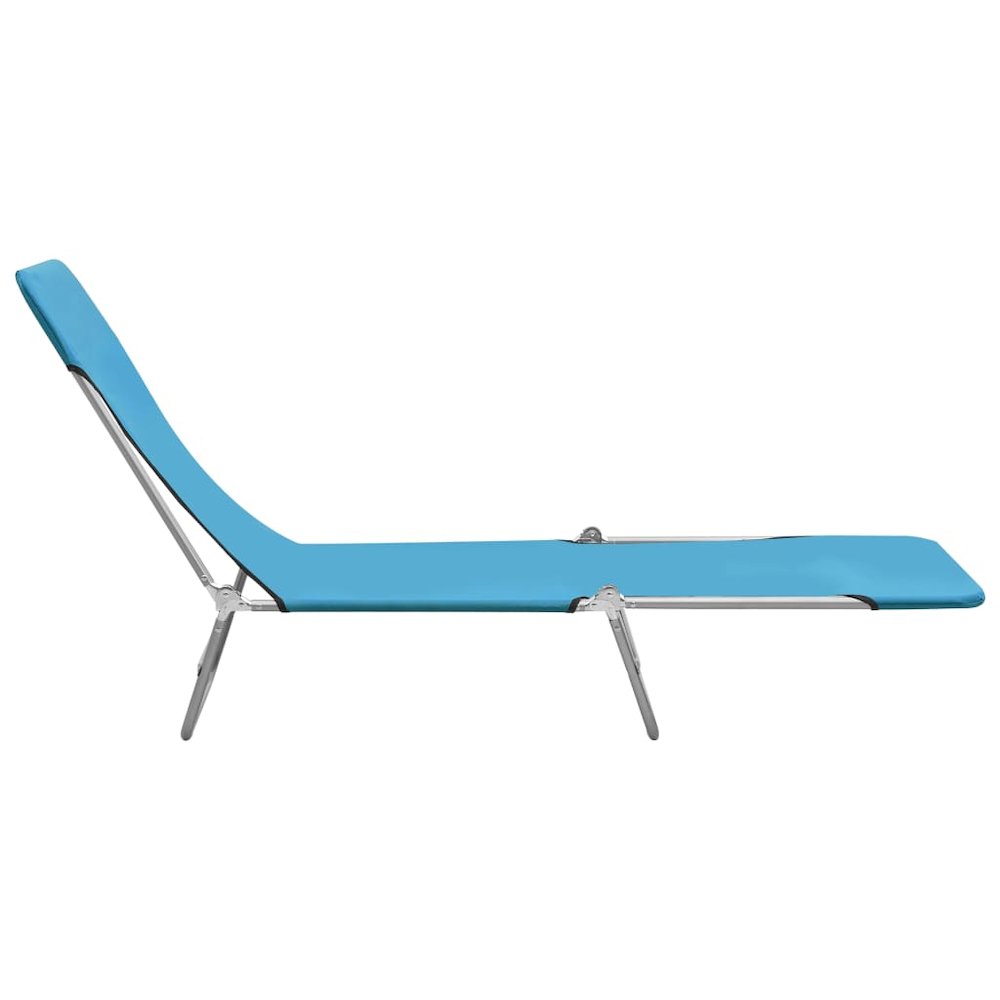 Sunlounger Set of 2 Blue. Picture 4