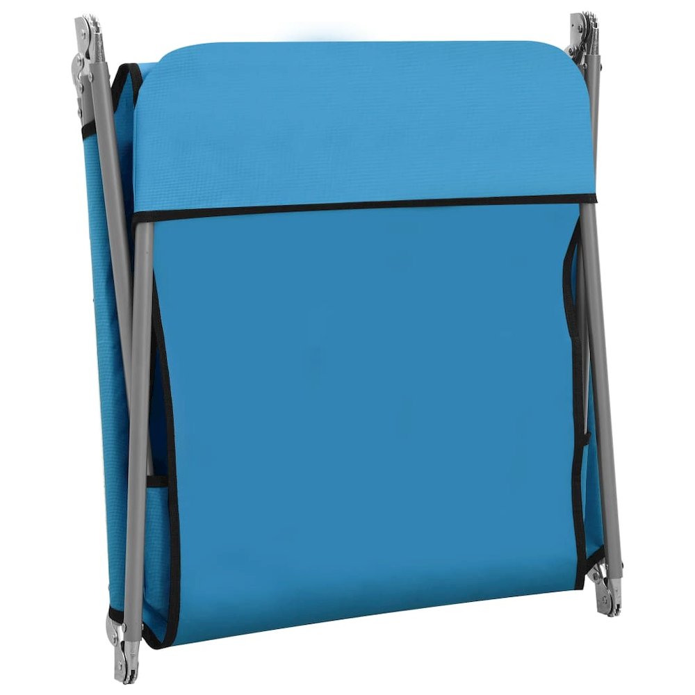 Sunlounger Set of 2 Blue. Picture 6