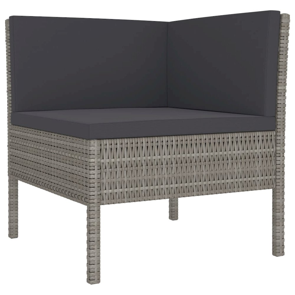 Garden Furniture Set Gray. Picture 3