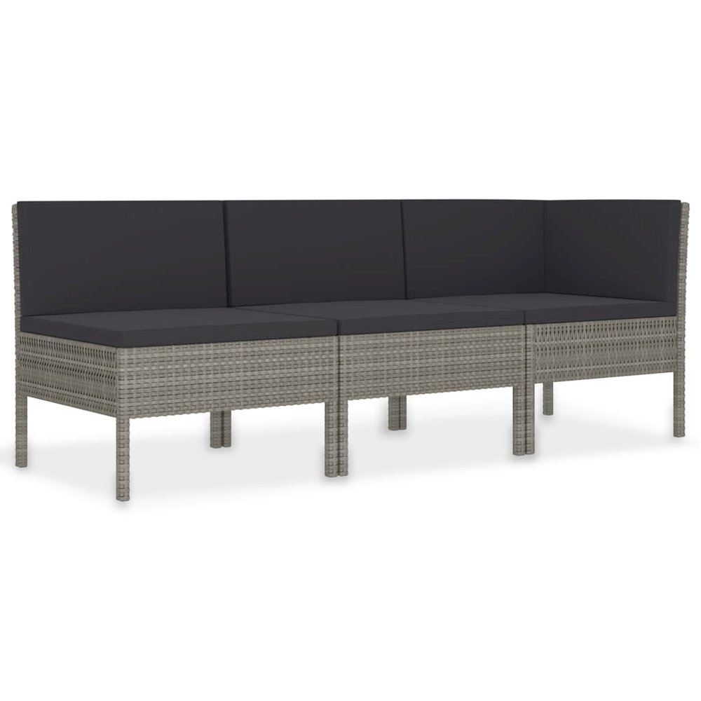 Garden Furniture Set Grey, Anthracite. Picture 2