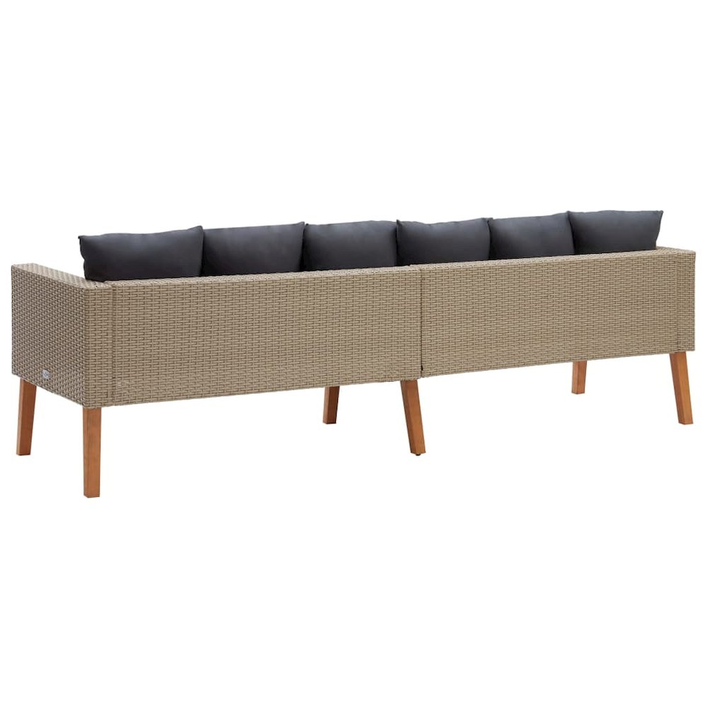 Garden Sofa Beige. Picture 4