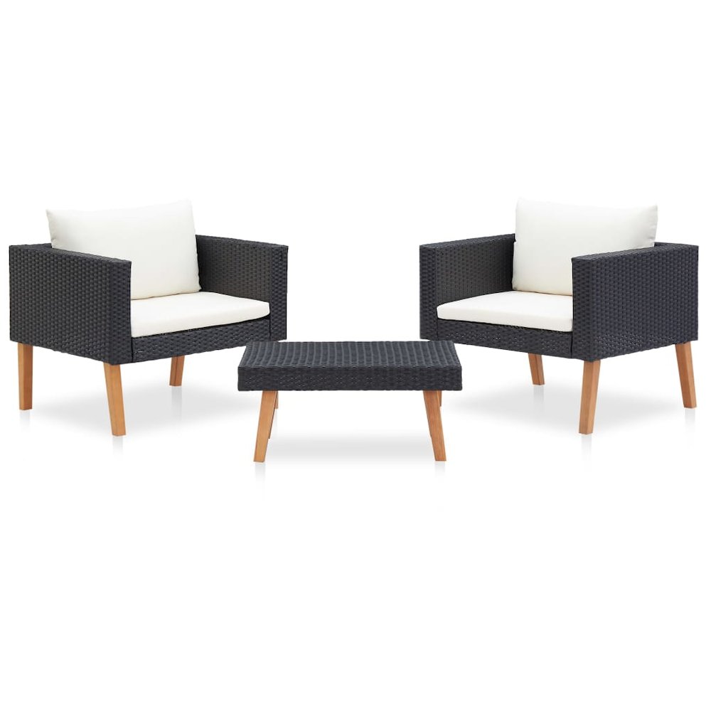 Garden Furniture Set Black. Picture 1