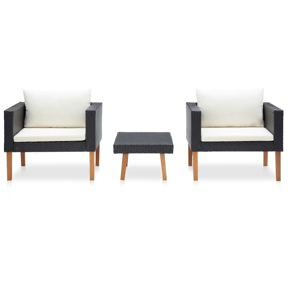 Garden Furniture Set Black. Picture 2