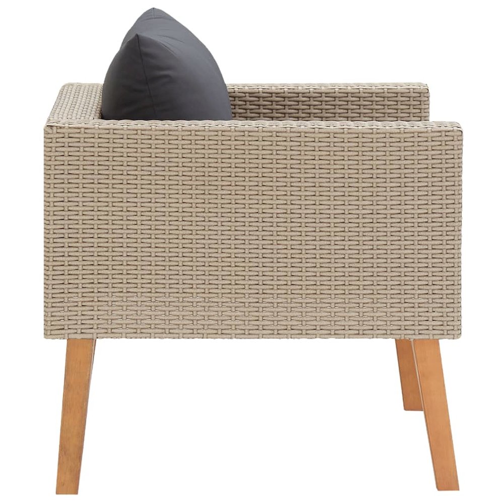 Garden Sofa Beige, Anthracite. Picture 3