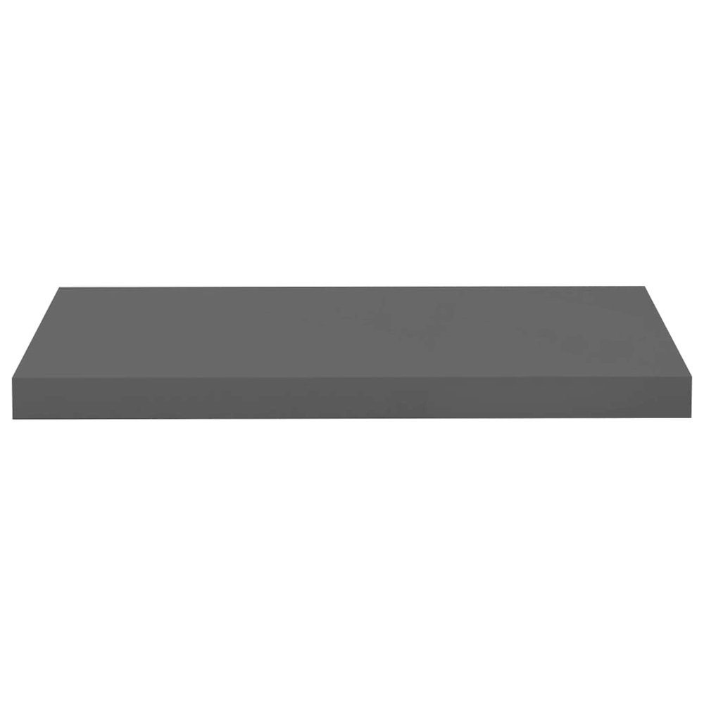 Wall Shelf High gloss grey Honeycomb MDF, Metal Medium. Picture 4