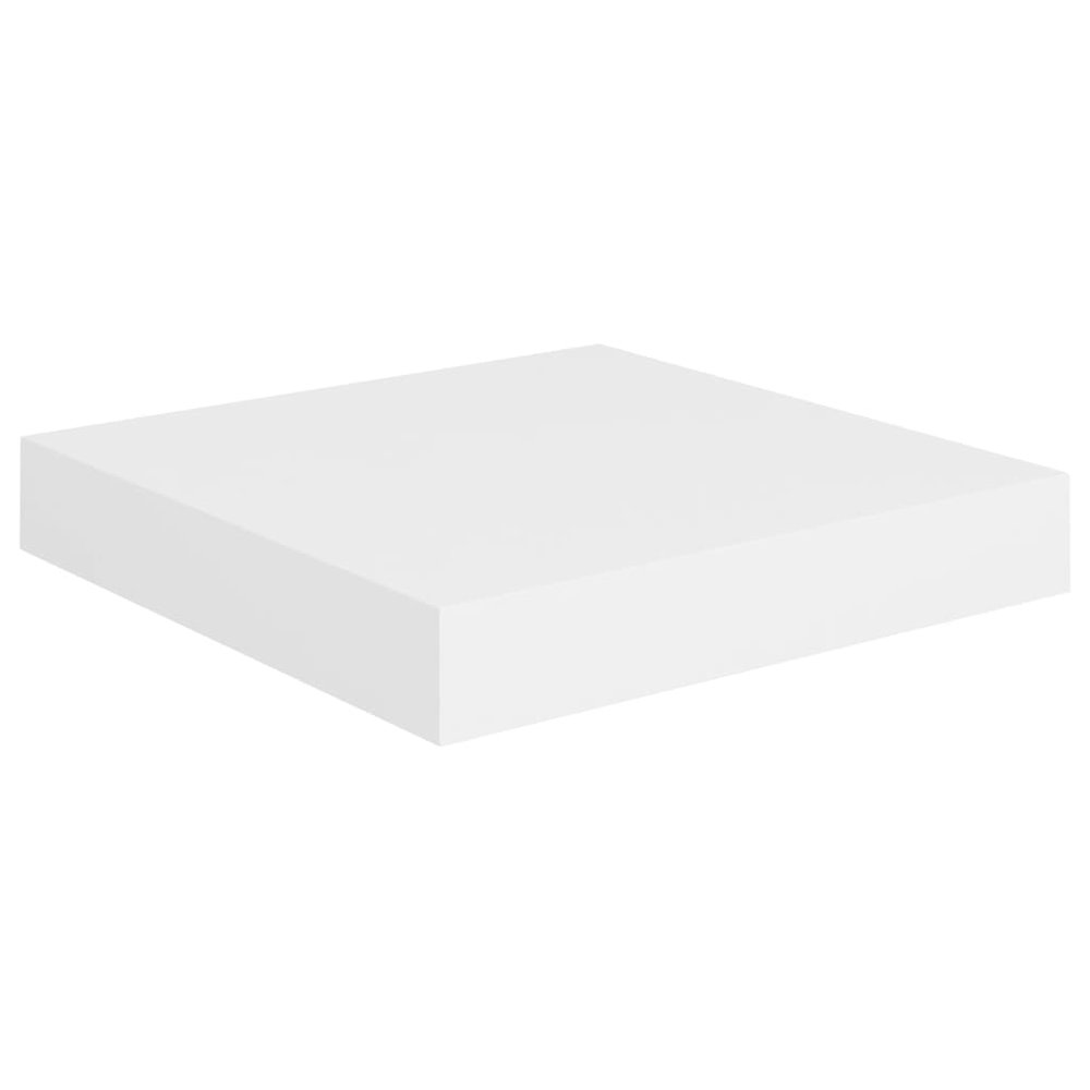 Wall Shelf Set of 2 White Honeycomb MDF, metal Small. Picture 4