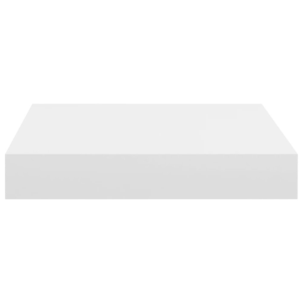 Wall Shelf Set of 2 White Honeycomb MDF, metal Small. Picture 6