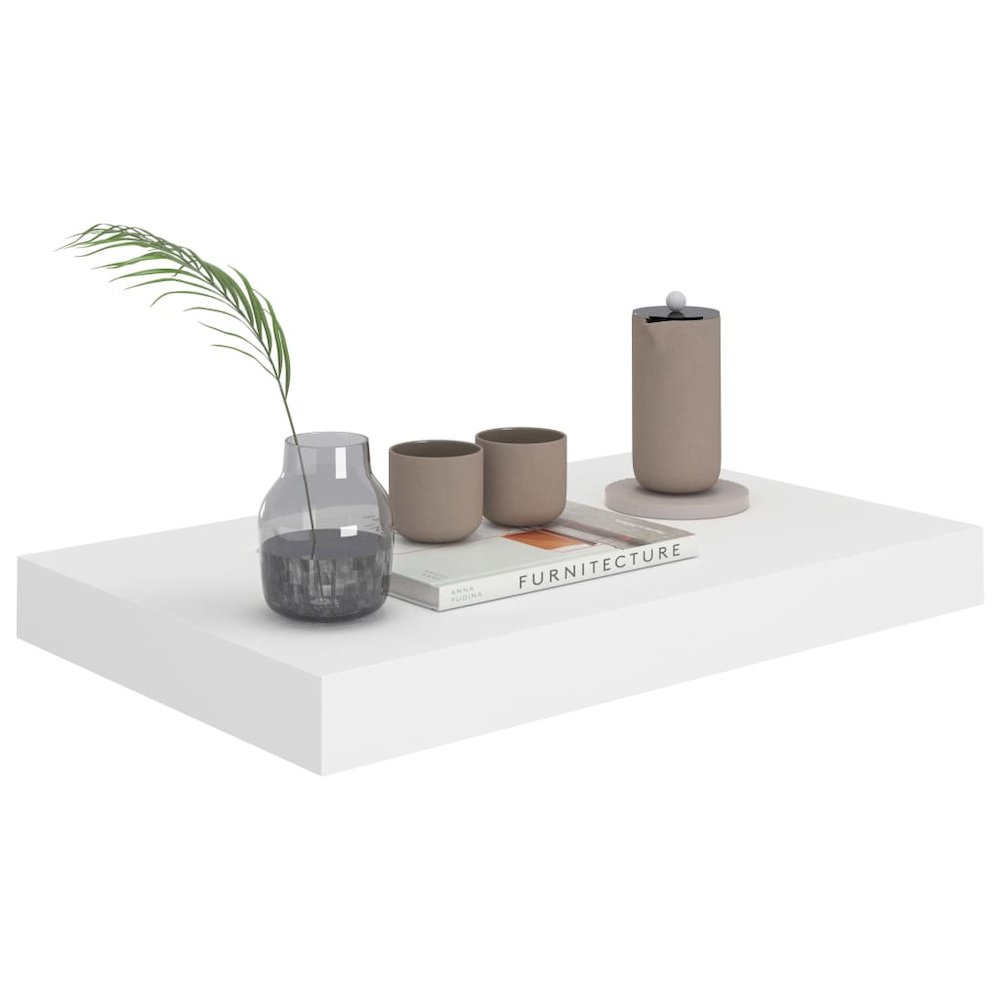 Wall Shelf White Honeycomb MDF and metal Small Wall mounting. Picture 3