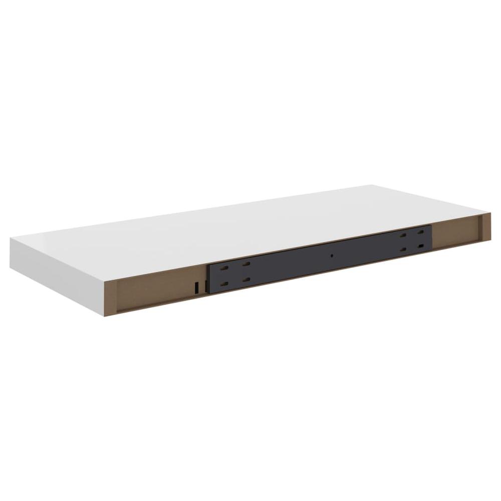Wall Shelf White Honeycomb MDF, metal Medium Floating Wall Shelf. Picture 6