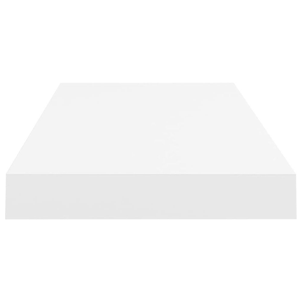 Wall Shelf Set of 2 White Honeycomb MDF, metal. Picture 5