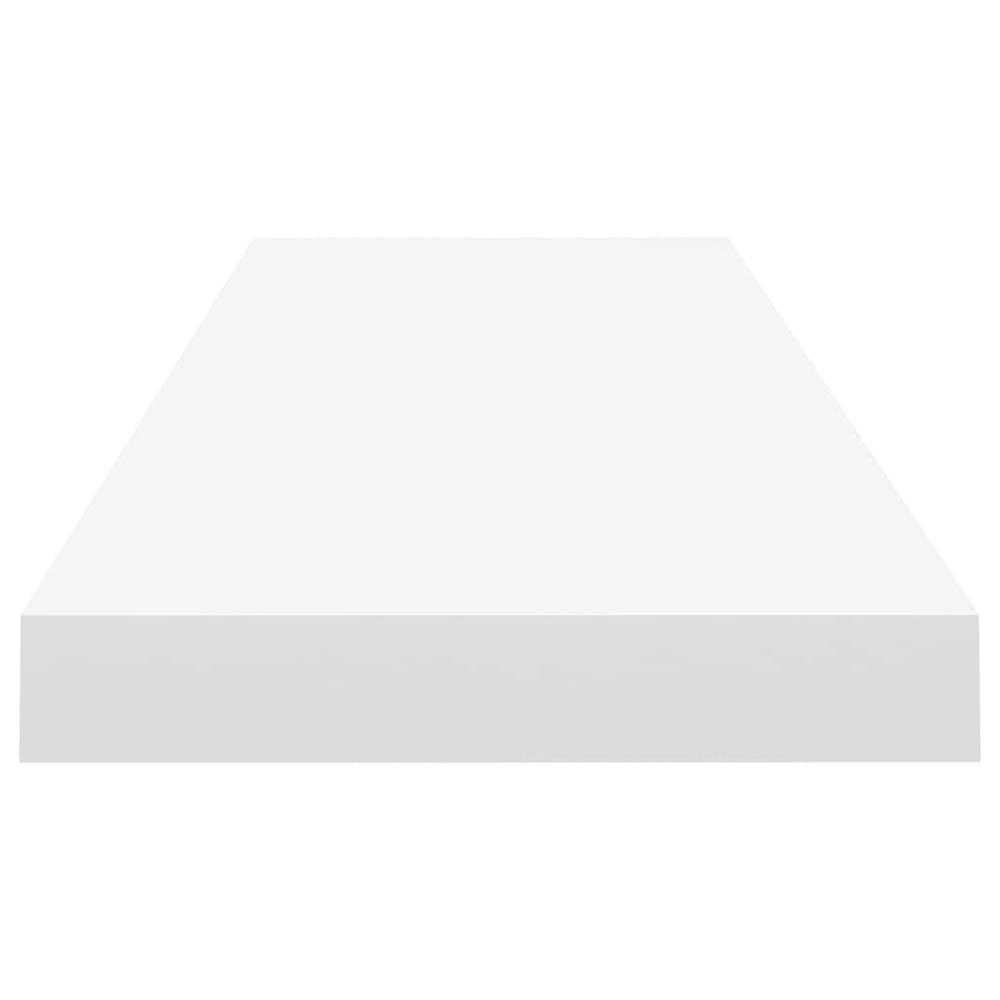Wall Shelf White Honeycomb MDF 35.4 x 9.3 x 1.5 in Wall mounting. Picture 5