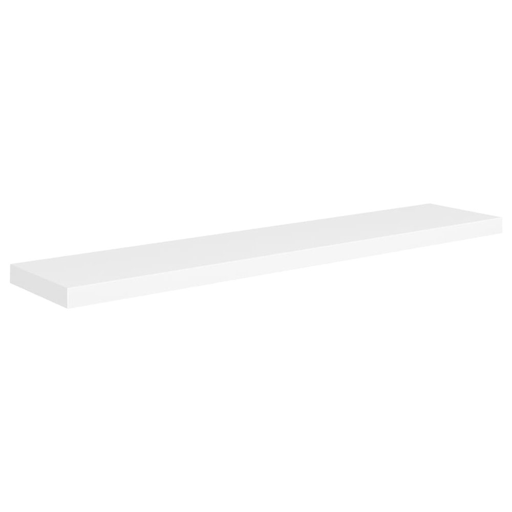Wall Shelf Set of 2 White Honeycomb MDF, metal. Picture 3