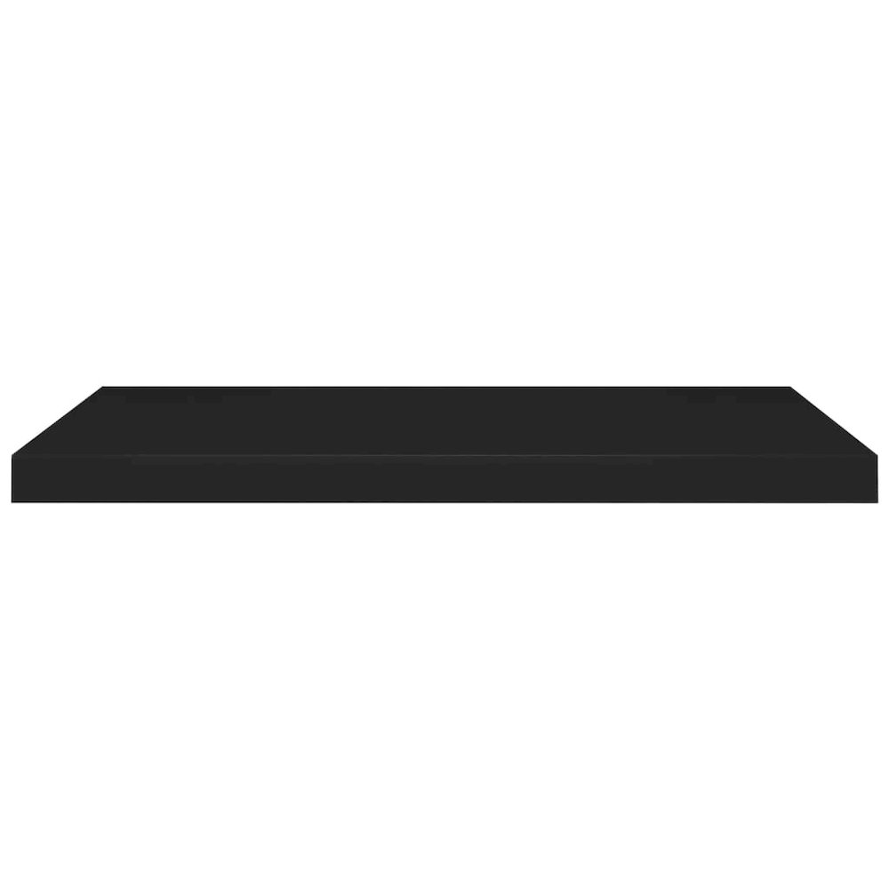 Wall Shelf Black Honeycomb MDF, metal frame 31.5 x 9.3 x 1.5 in. Picture 4