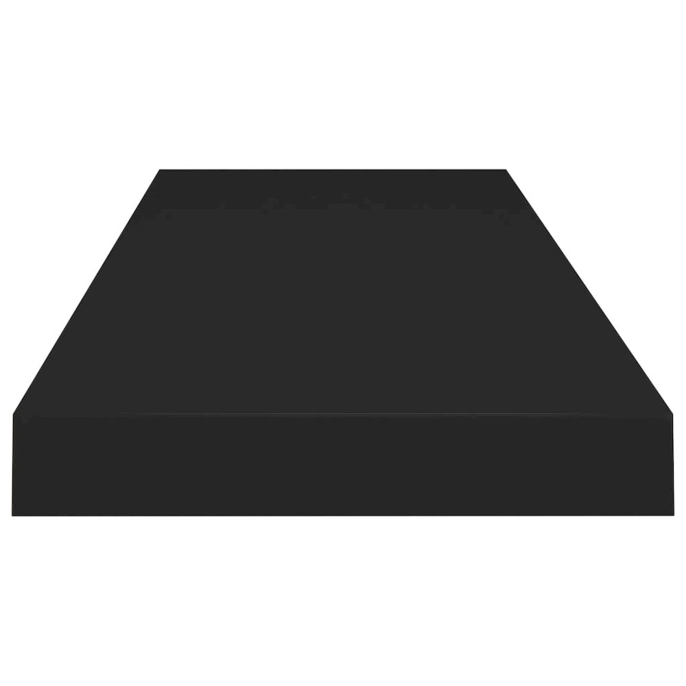 Wall Shelf Black Honeycomb MDF, metal frame 31.5 x 9.3 x 1.5 in. Picture 5
