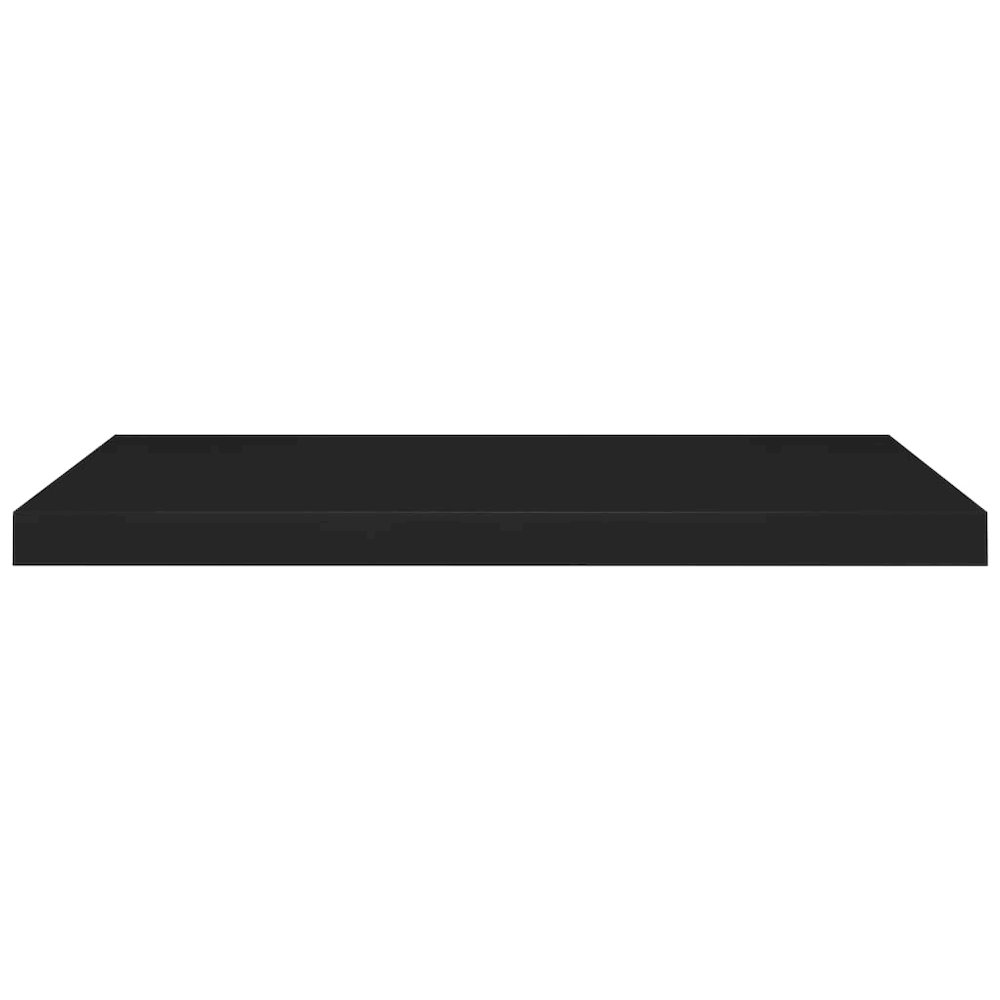 Wall Shelf Set of 4 Black Honeycomb MDF, Metal Medium. Picture 4