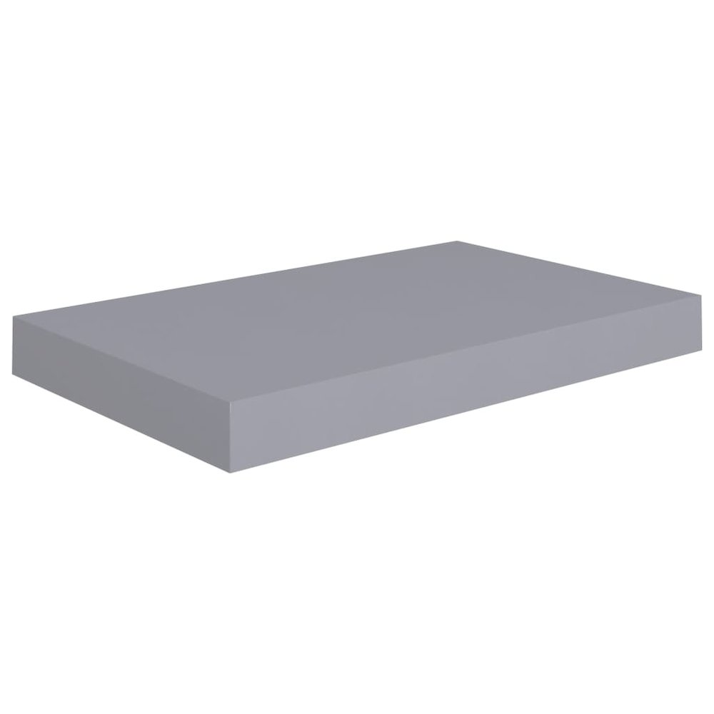 Wall Shelf Set of 2 Grey Honeycomb MDF, metal 15.7 x 9.1 x 1.5 in. Picture 4
