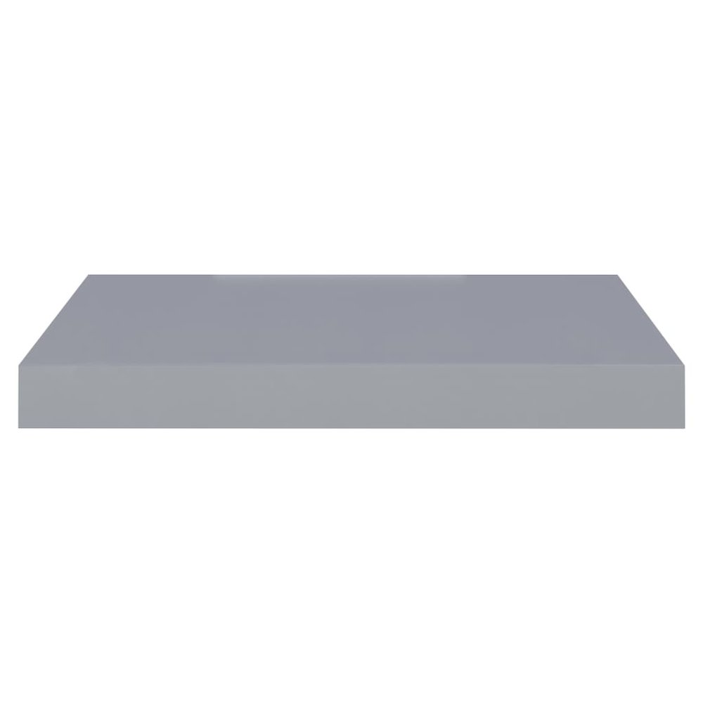 Wall Shelf Set of 4 Gray Honeycomb MDF, metal Medium. Picture 6