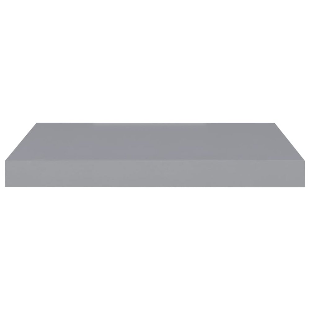 Wall Shelf Set of 2 Grey Honeycomb MDF, metal 19.7 x 9.1 in. Picture 4