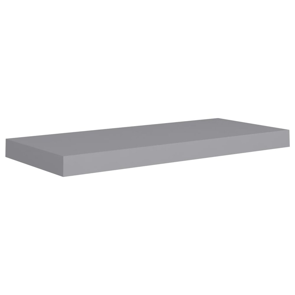 Wall Shelf Set of 4 Grey Honeycomb MDF, metal. Picture 3