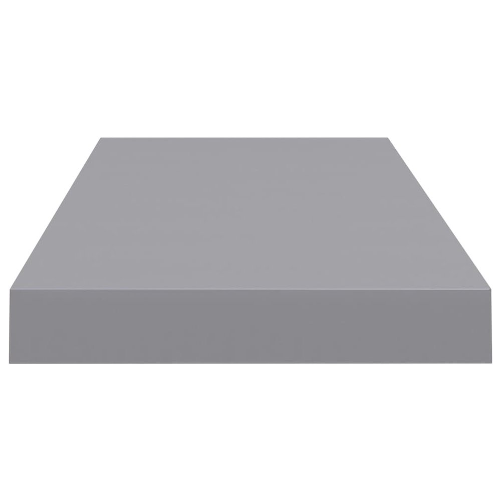 Wall Shelf Set of 4 Grey Honeycomb MDF, metal. Picture 5
