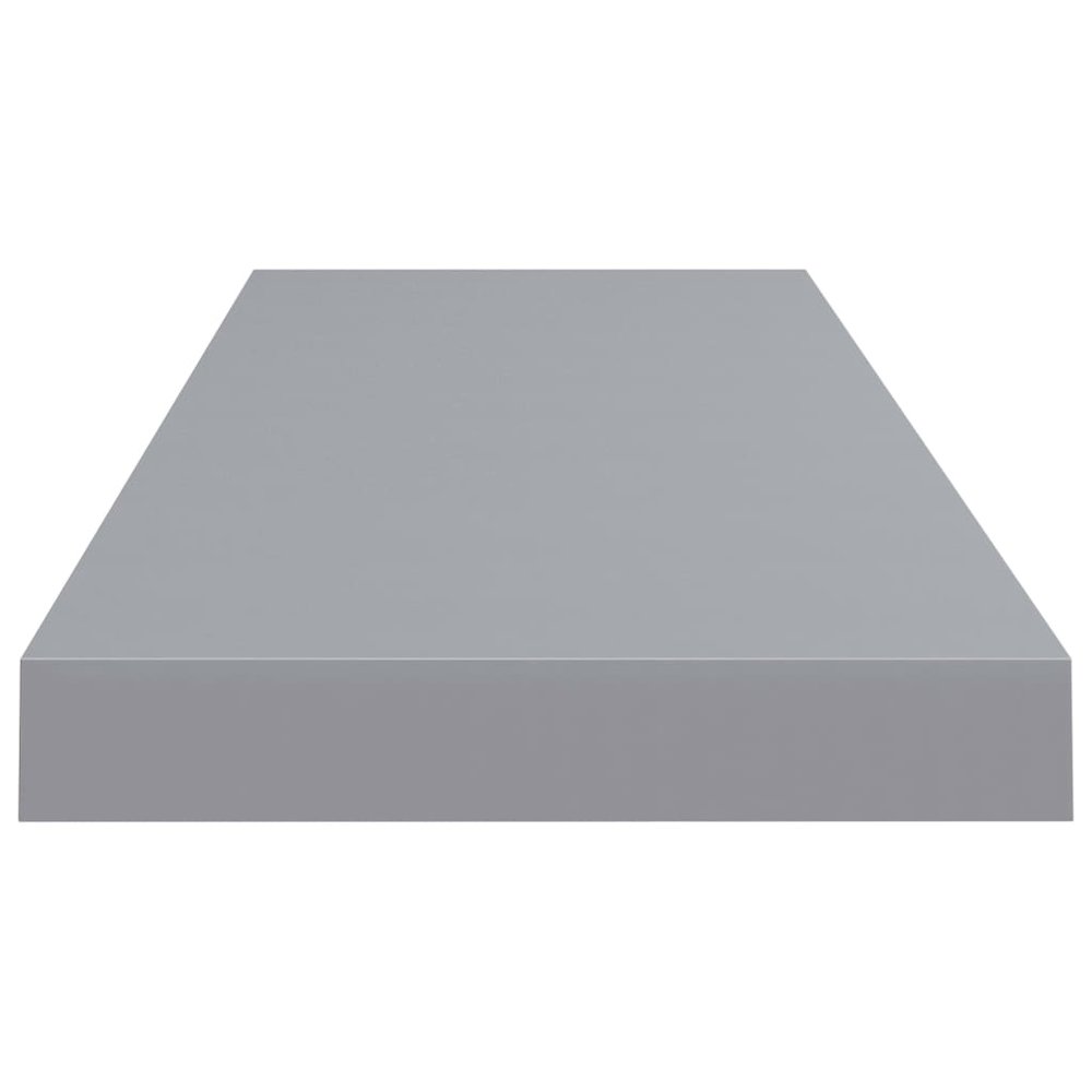 Wall Shelf Set of 2 Grey Honeycomb MDF, Metal 2 pieces, Medium. Picture 5