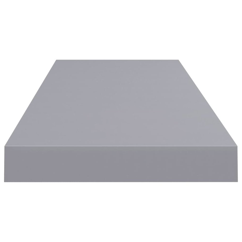 Wall Shelf Set of 4 Grey Honeycomb MDF, metal 31.5 x 9.3 in. Picture 5