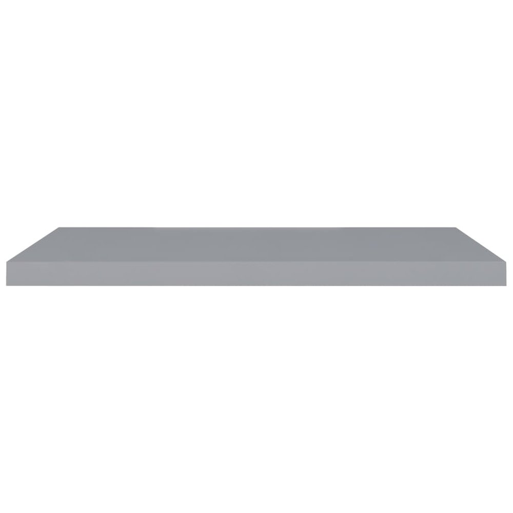 Wall Shelf Gray Honeycomb MDF and metal 35.4 in x 9.3 in x 1.5 in. Picture 4