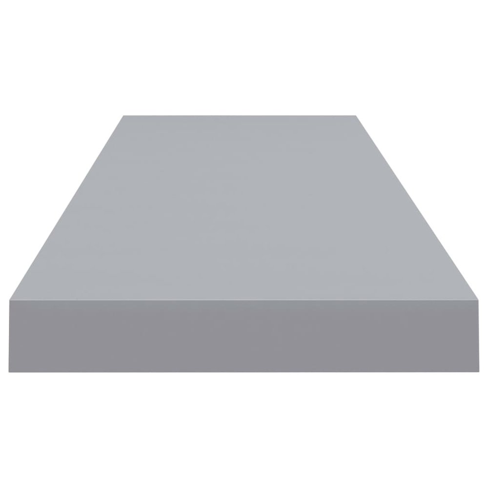 Wall Shelf Gray Honeycomb MDF and metal 35.4 in x 9.3 in x 1.5 in. Picture 5