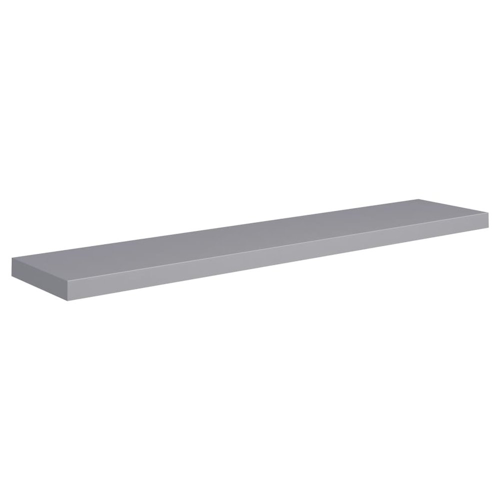 Wall Shelf Grey Honeycomb MDF and metal 47.2x9.3x1.5 in. Picture 2