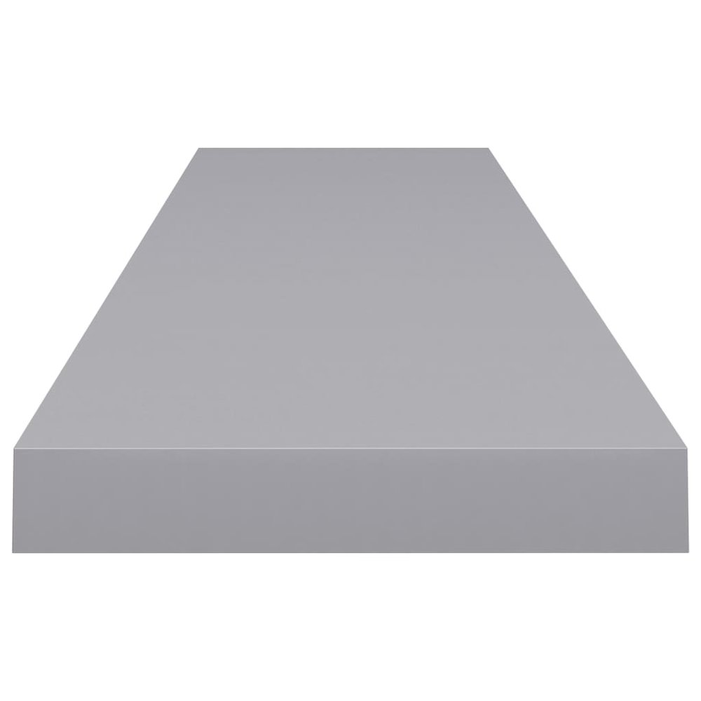 Wall Shelf Grey Honeycomb MDF and metal 47.2x9.3x1.5 in. Picture 5