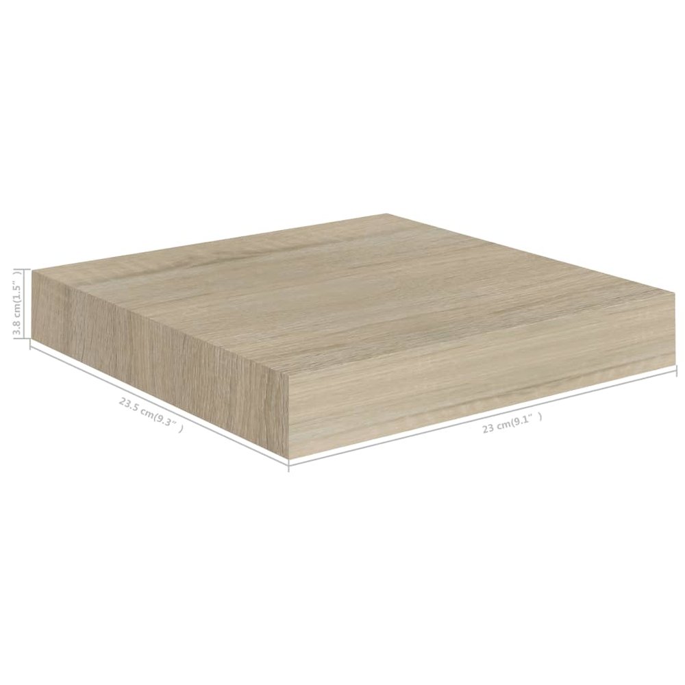 Wall Shelf Oak Honeycomb MDF, Metal Small Wall Mounting. Picture 7