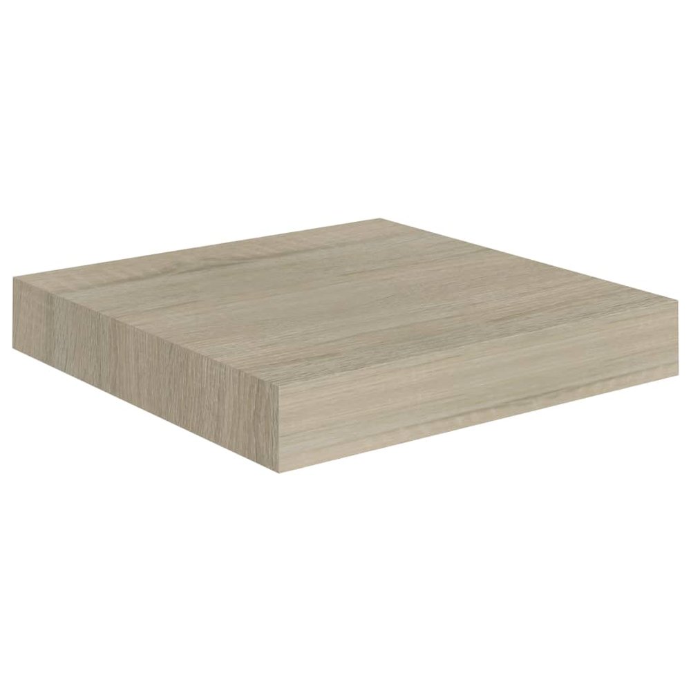 Wall Shelf Set of 2 Oak Honeycomb MDF, Metal 9.1 x 9.3 x 1.5 in. Picture 4