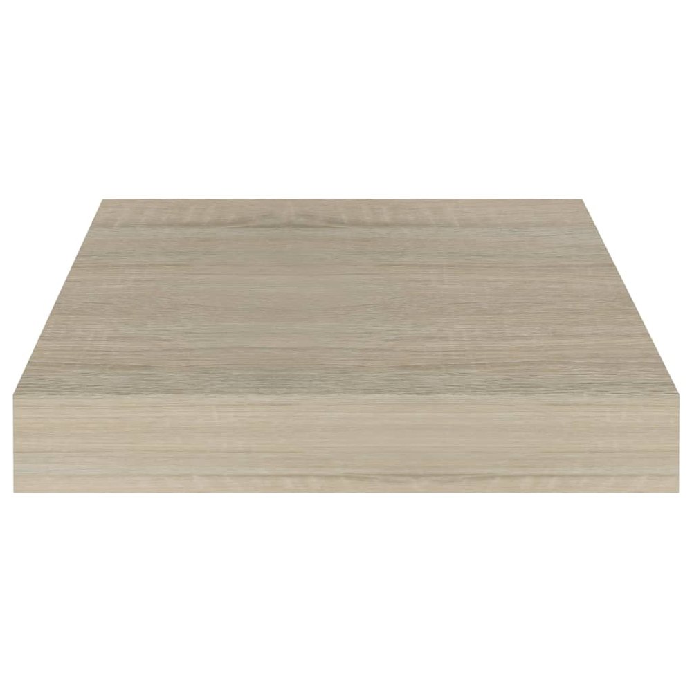 Wall Shelf Set of 2 Oak Honeycomb MDF, Metal 9.1 x 9.3 x 1.5 in. Picture 5