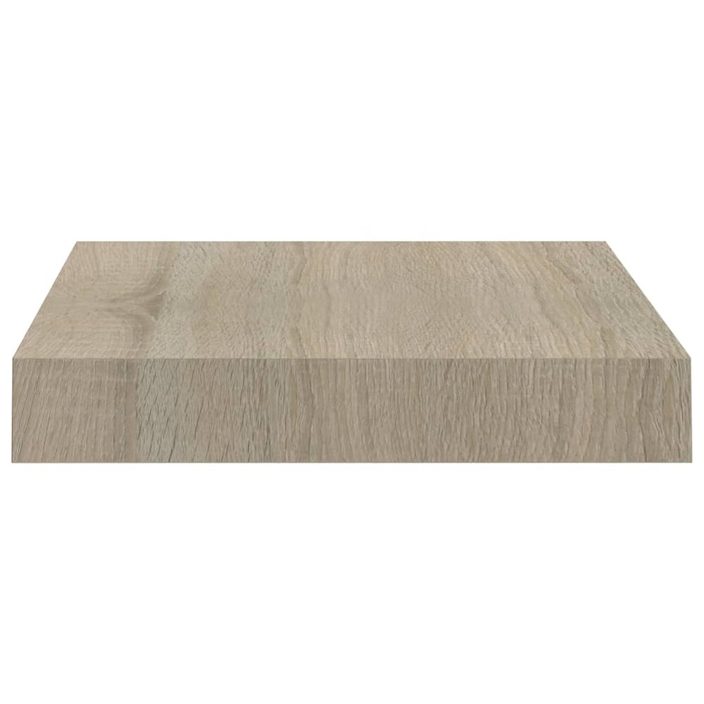 Wall Shelf Set of 2 Oak Honeycomb MDF, Metal 9.1 x 9.3 x 1.5 in. Picture 6