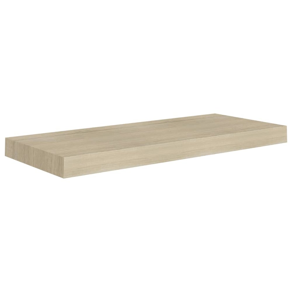 Wall Shelf Oak Honeycomb MDF, Metal 23.6 x 9.3 x 1.5 in. Picture 2