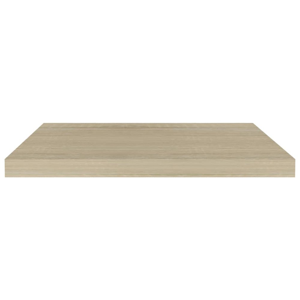 Wall Shelf Oak Honeycomb MDF, Metal 23.6 x 9.3 x 1.5 in. Picture 4