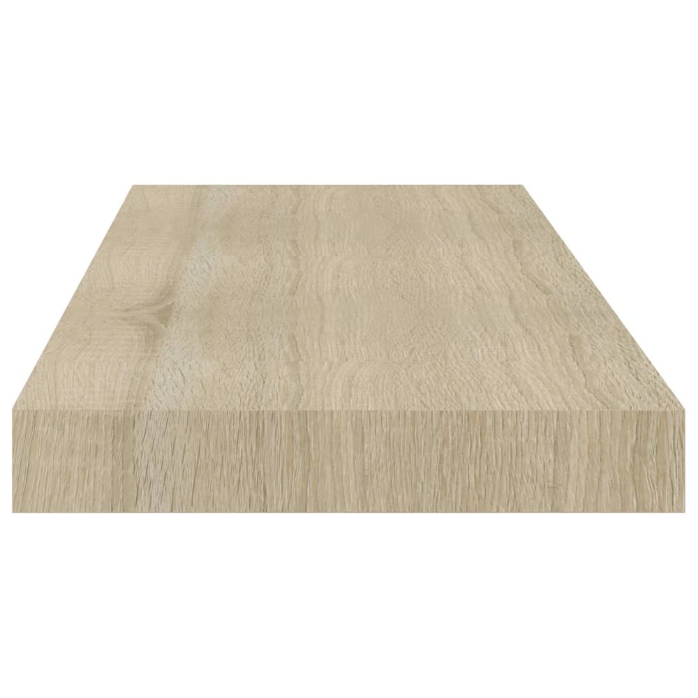 Wall Shelf Oak Honeycomb MDF, Metal 23.6 x 9.3 x 1.5 in. Picture 5