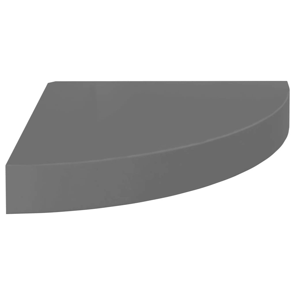 Corner Shelf High gloss grey Honeycomb MDF, metal Small. Picture 2