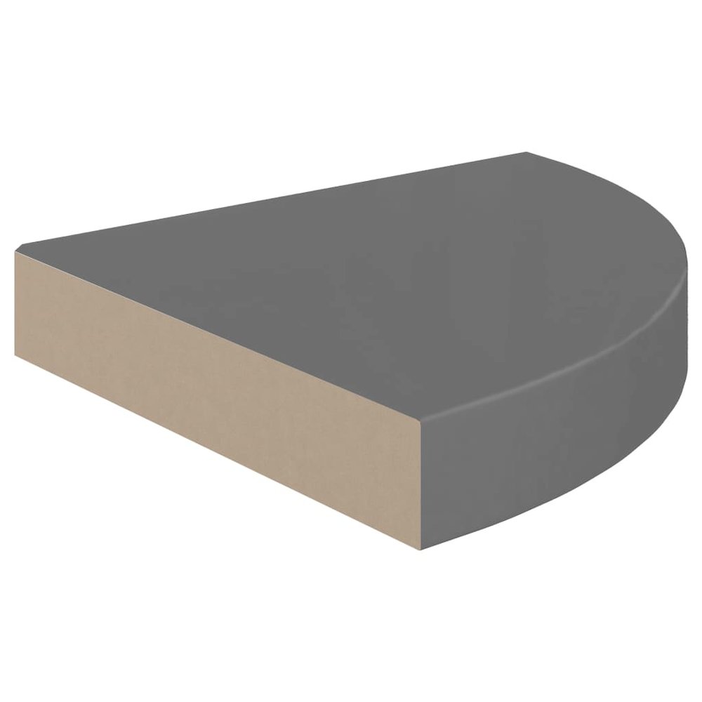 Corner Shelf High gloss grey Honeycomb MDF, metal Small. Picture 3