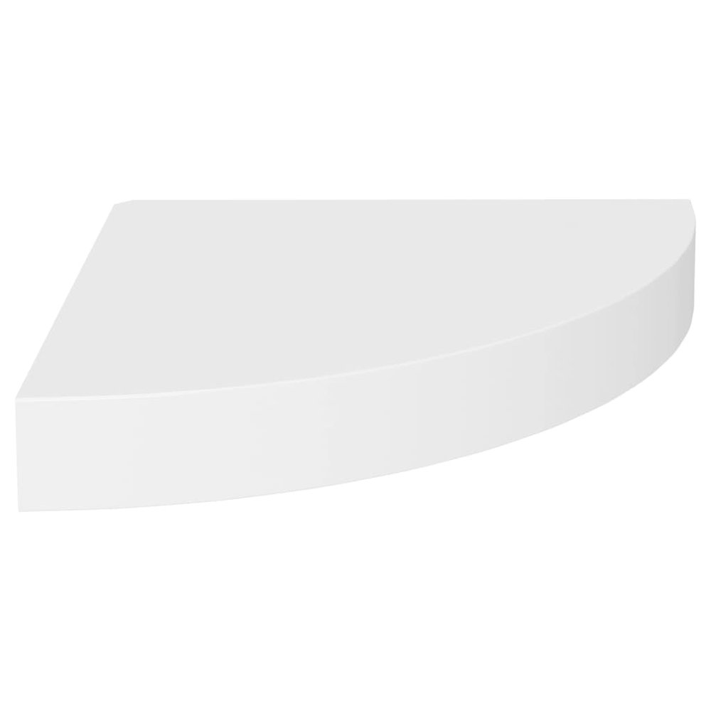 Corner Shelf White Honeycomb MDF Small Wall mounting. Picture 2