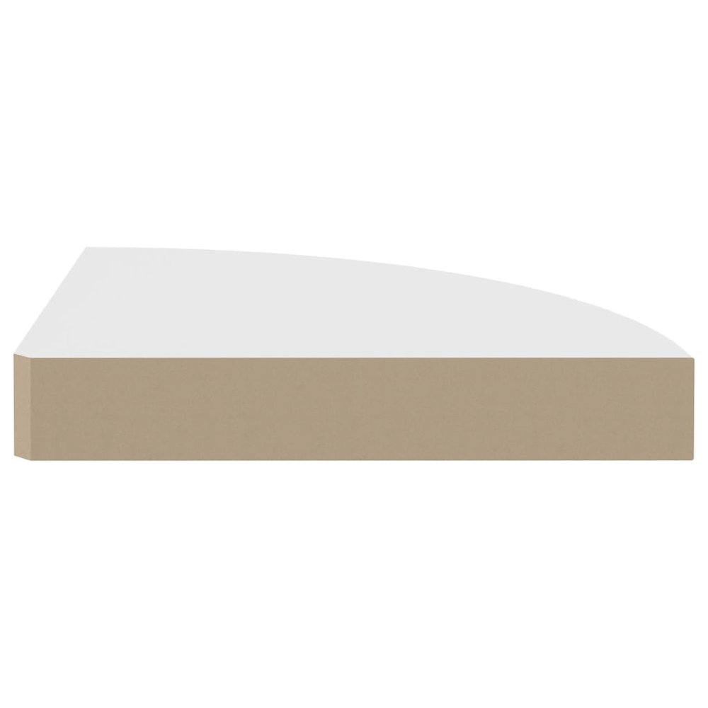 Corner Shelf White Honeycomb MDF Small Wall mounting. Picture 4