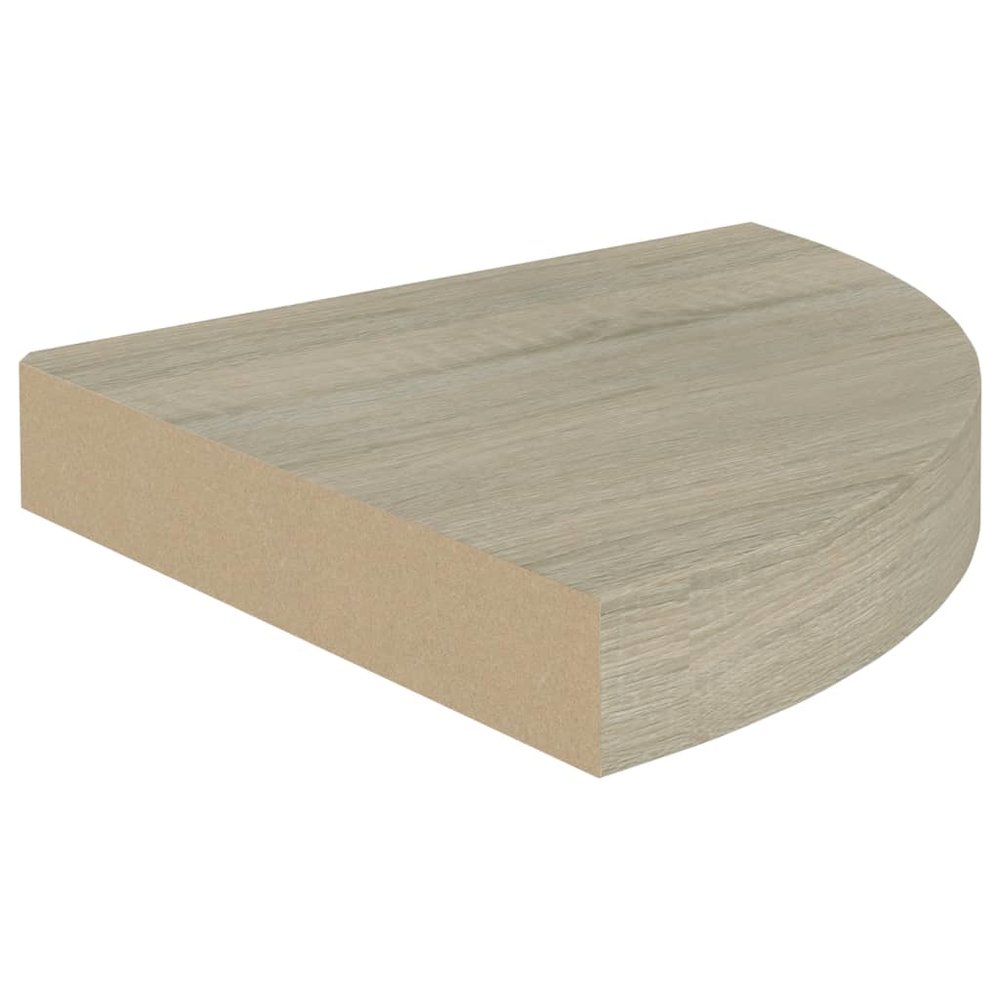 Corner Shelf Oak Honeycomb MDF, Metal Small Corner Shelf. Picture 3