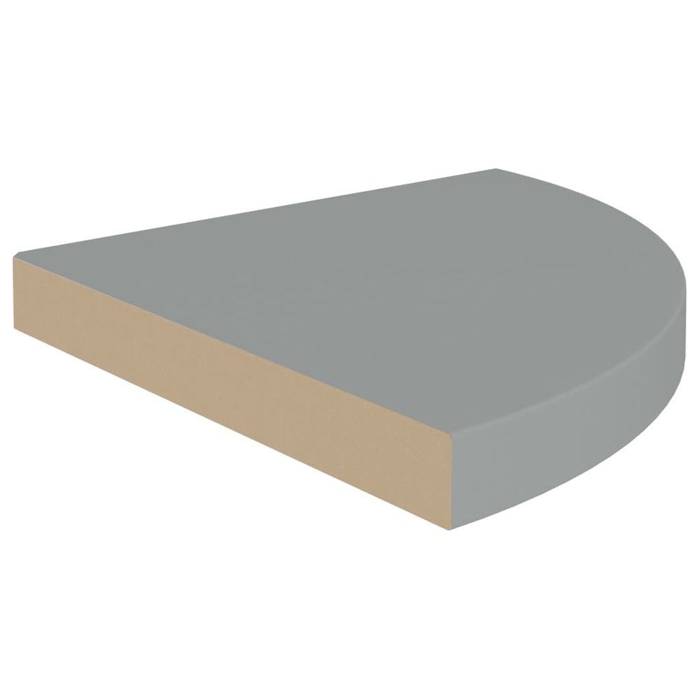 Corner Shelf Grey Honeycomb MDF, metal 13.8 in Wall mounting. Picture 3