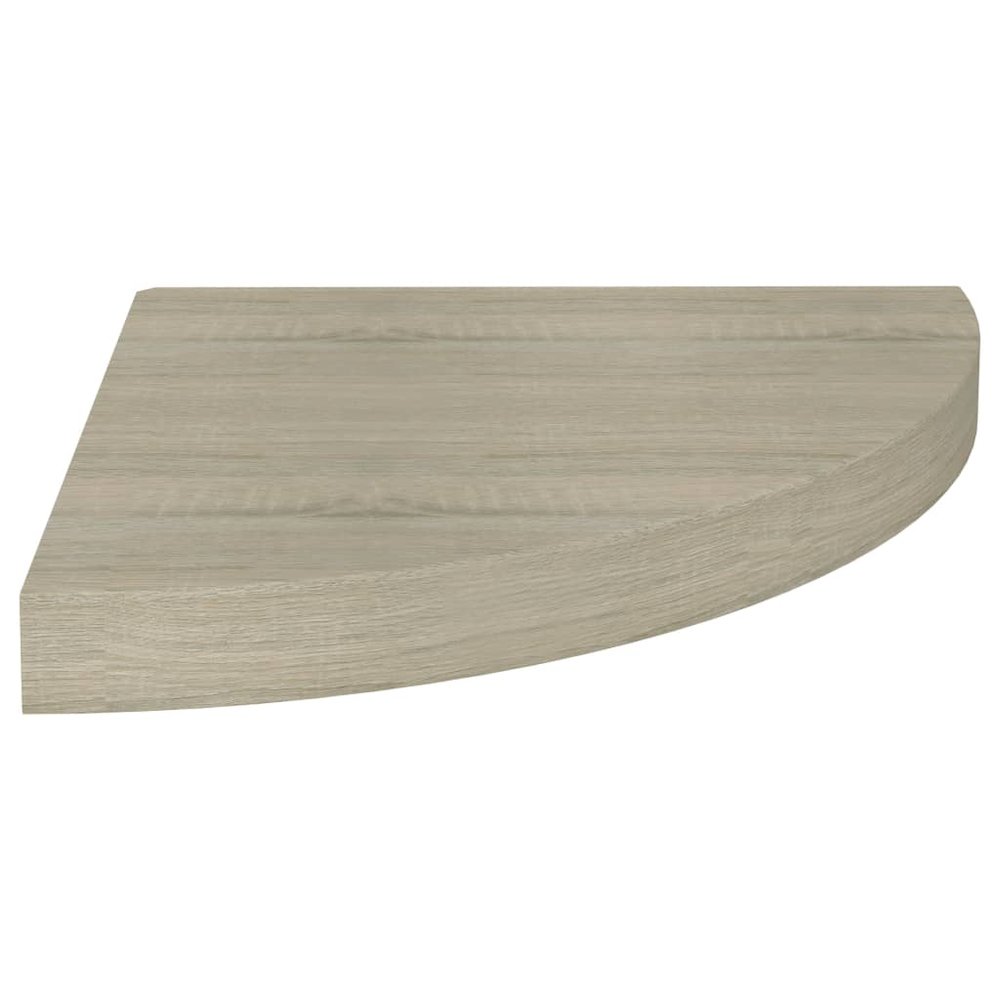 Corner Shelf Oak Honeycomb MDF, metal 13.8 in x 13.8 in x 1.5 in. Picture 2