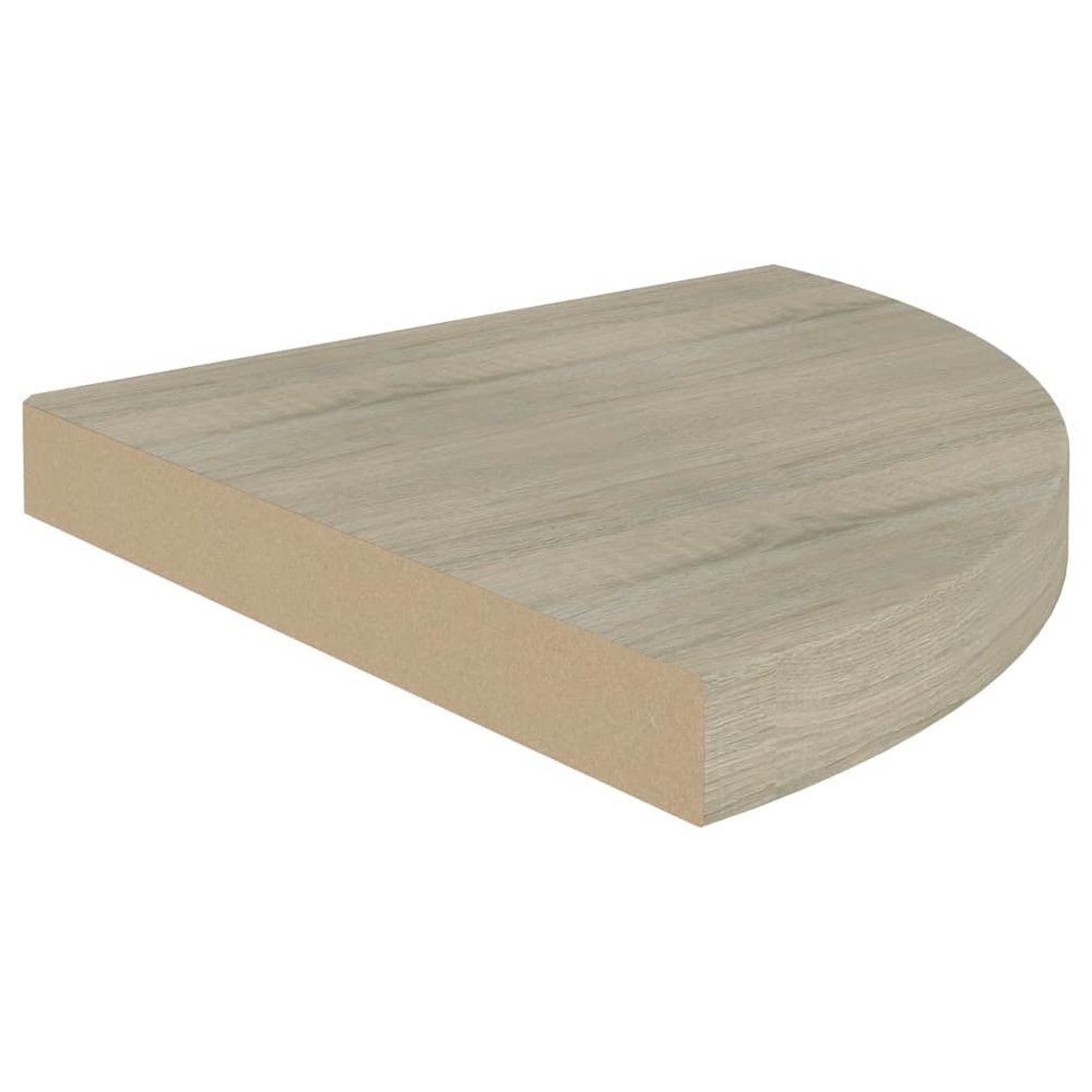 Corner Shelf Set of 4 Oak Honeycomb MDF, metal 13.8 in Length. Picture 4