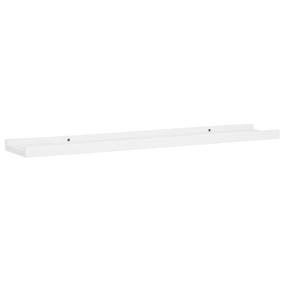 Frame Ledge Shelf Set of 2 White MDF 31.5 in long Wall mounting. Picture 2