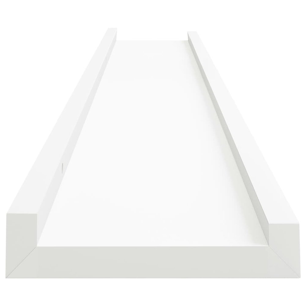 Frame Ledge Shelf Set of 2 White MDF 31.5 in long Wall mounting. Picture 4