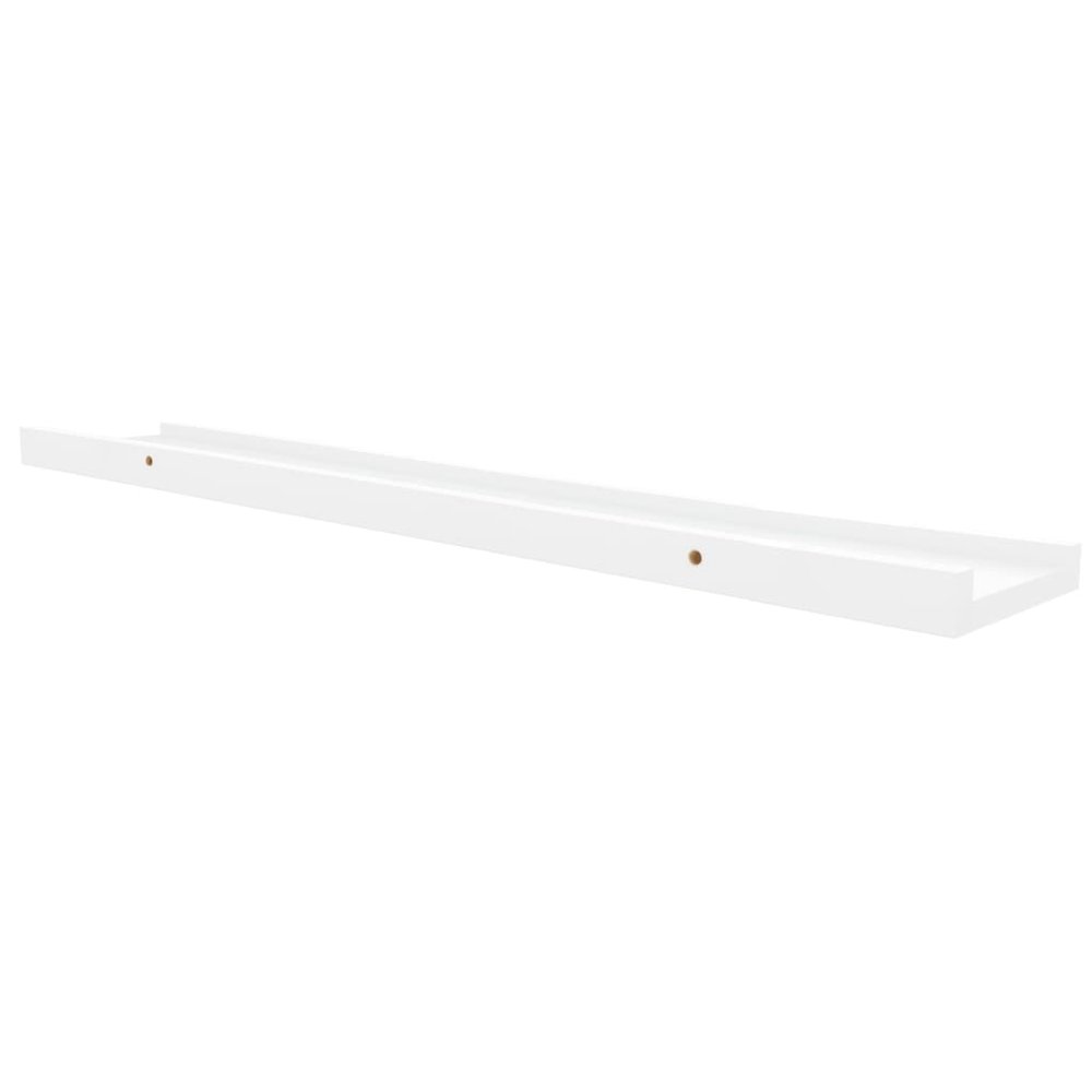 Frame Ledge Shelf Set of 2 White MDF 31.5 in long Wall mounting. Picture 5