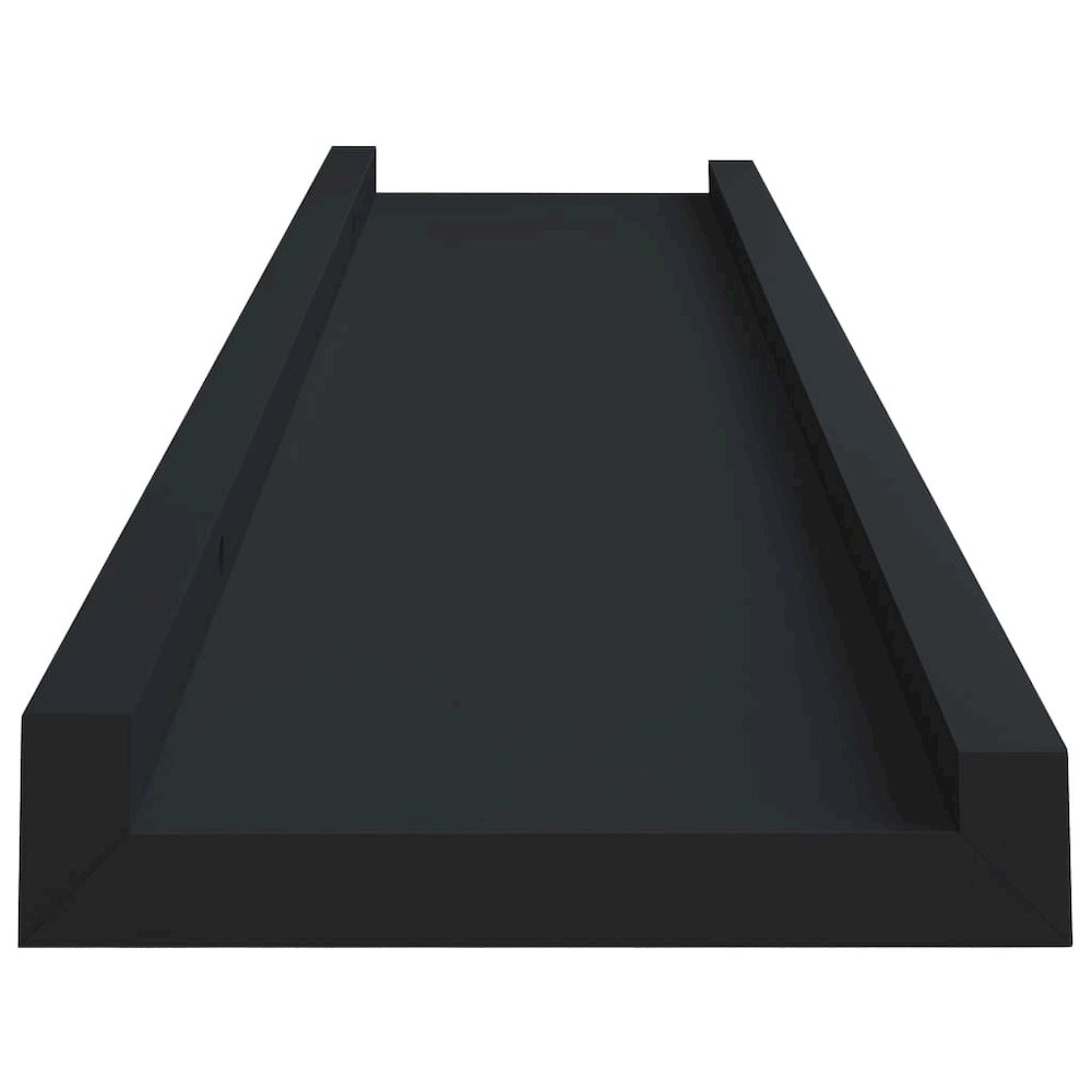 Frame Ledge Shelf Set of 2 Black MDF 15.7 x 3.5 x 1.2 in. Picture 5
