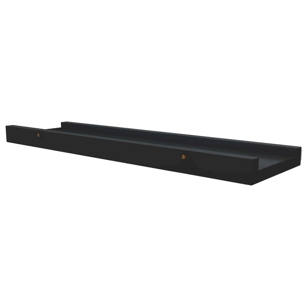Frame Ledge Shelf Set of 2 Black MDF 15.7 x 3.5 x 1.2 in. Picture 6